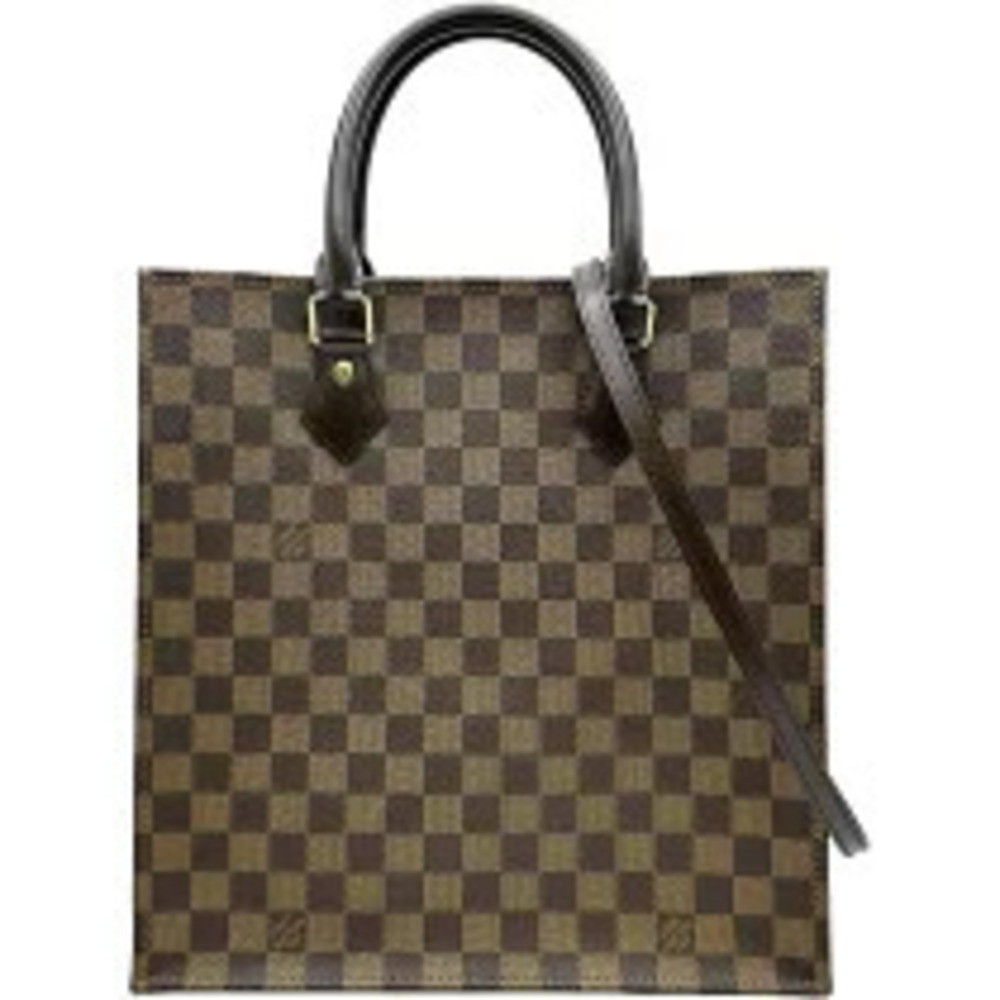Louis Vuitton Sac Plat Brown Damier Ebene Brown Handbag
